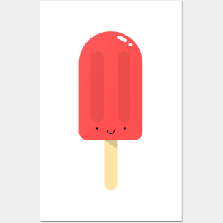 Cute Red Ice Pop Posters and Art